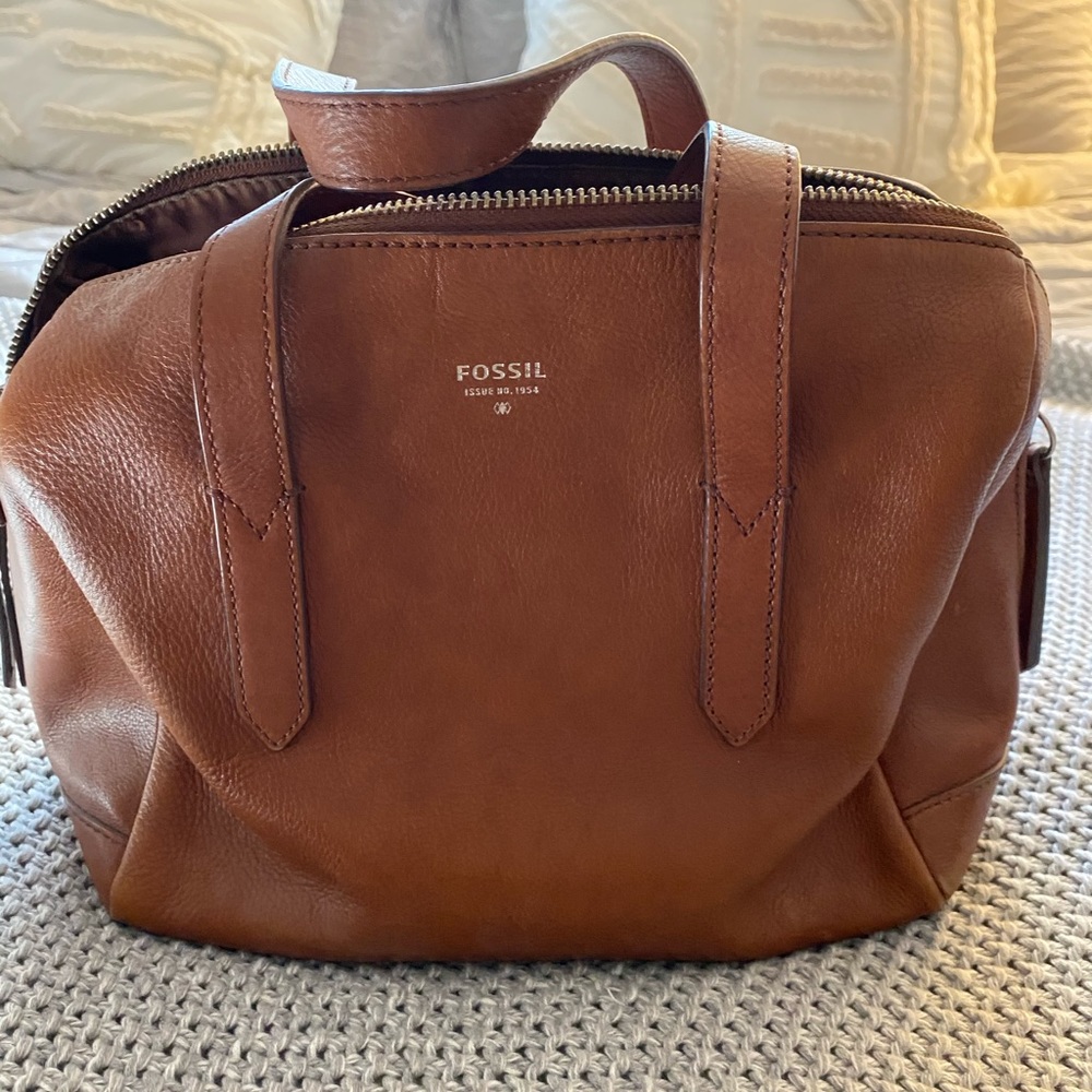 Fossil Leather Handbag